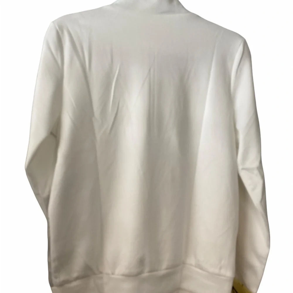 White Nature Printed Lightweight Jacket Fully Lined Summer Small - Picture 3 of 5